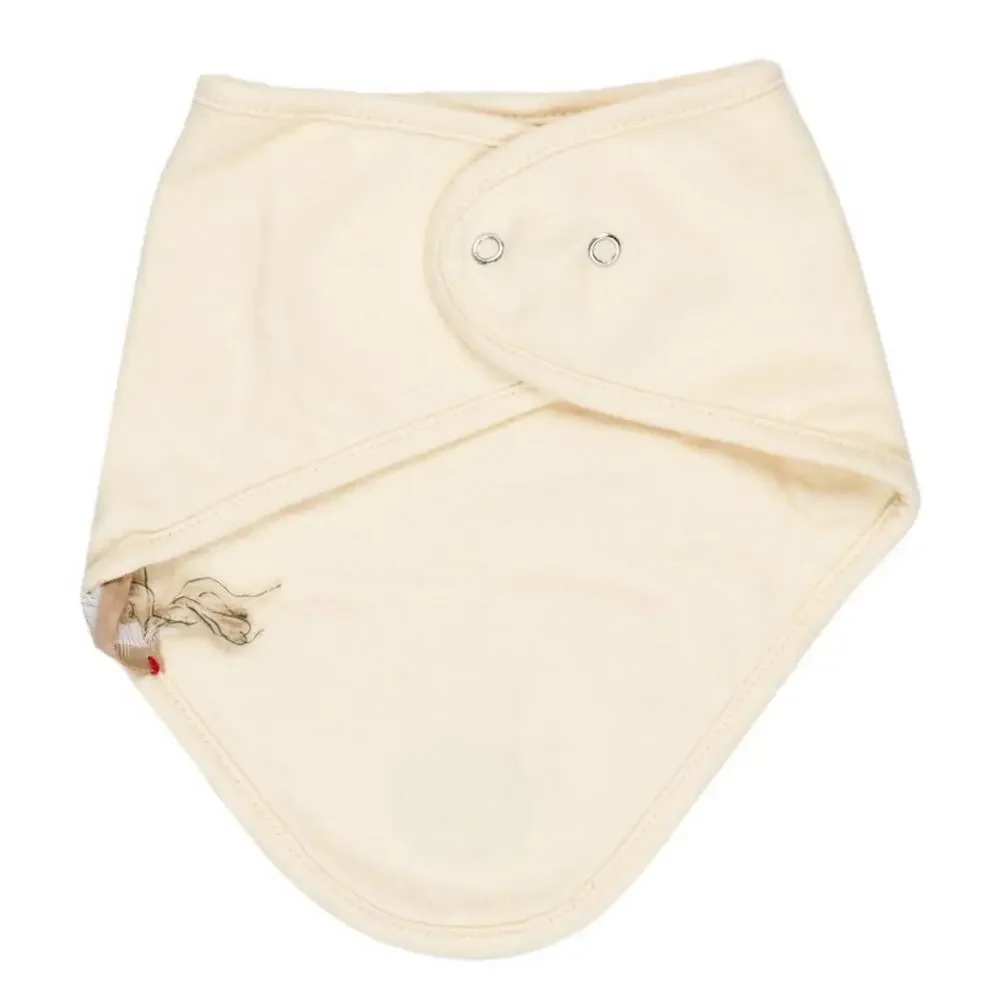 GUCCI Cream Baby Infant Snap On Bib Embroidered “G” Logo EUC